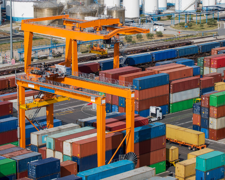 Cargo in port